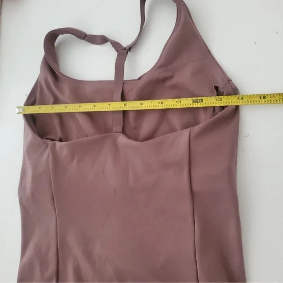 Oner Timeless Square Neck Mid Tank Top Cool Brown Medium Euc Built In Bra Square - Picture 3 of 8